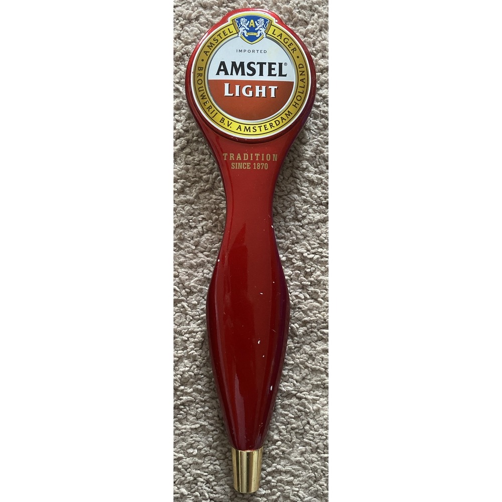 Amstel Light Ruby Red Tall Draft Beer Tap Handle Holland Netherlands
